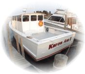 The Karen Ann II, a custom downeast charter boat for deep sea fishing in New Jersey.